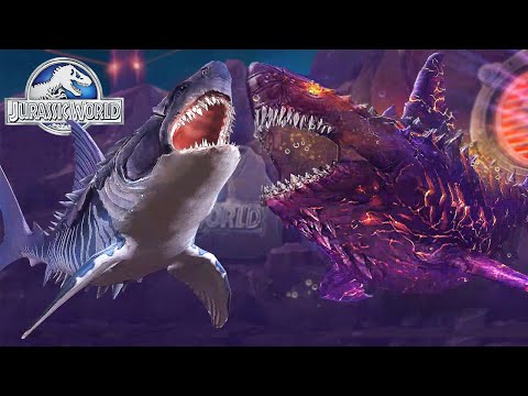 MEGALODON VS COLOSSUS 04 (MEGALODON BOSS) - AQUATIC BATTLE | JURASSIC WORLD THE GAME