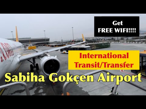 Transfer & Transit At Sabiha Gokcen Airport Istanbul Walking Tour 4K