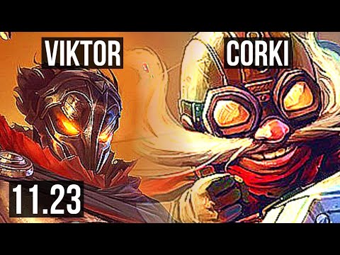 VIKTOR vs CORKI (MID) | Rank 3 Viktor, 5/2/6 | BR Grandmaster | 11.23