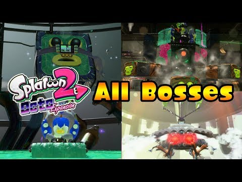 Splatoon 2 Octo Expansion - All Bosses + Secret Final Boss!