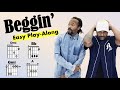 Beggin' (Madcon) EASY Guitar/Lyric Play-Along