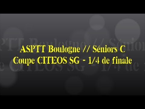 Retour sur le match... ASPTT Boulogne // Séniors C