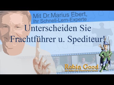 Unterscheiden Sie Frachtführer u. Spediteur!