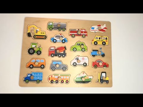 Best Transportation Learn |  Vehicles Puzzle for Toddlers, Tractor, Train, Car | Preschool education