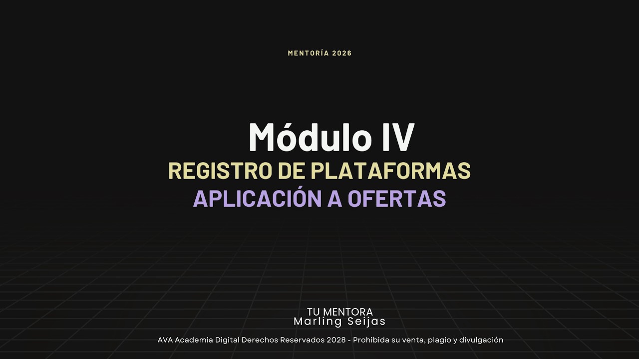 Plataformas Remotas | Registro | Aplicación a Ofertas
