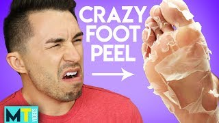 Men Try Dead Skin Foot Peel