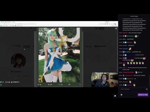 Sodapoppin reacts to C9 Sneaky Star Guardian Soraka Cosplay with chat and Twitter reply!