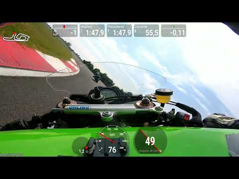 Dani, primo turno forcella bloccata, al Cremona Circuit (29/04/2023)