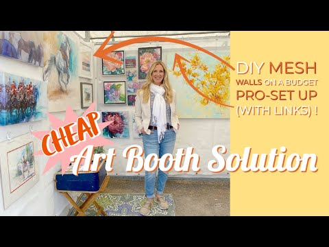 Outdoor Art booth display hack (Cheap yet professional looking)