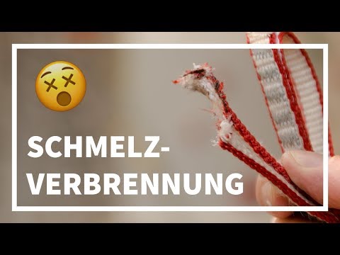 Schmelzverbrennung bei Bandschlingen | Einfach Klettern