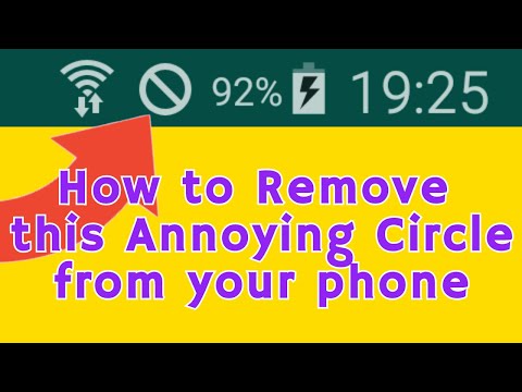 How to Remove this Circle with line from your Phone. Mobile Phone Network not Available