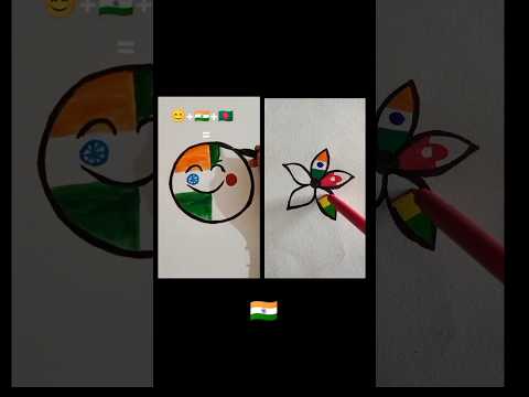 Indian flag drawing 🇮🇳❤️❤️#shortsfeed #youtubeshorts #shorts