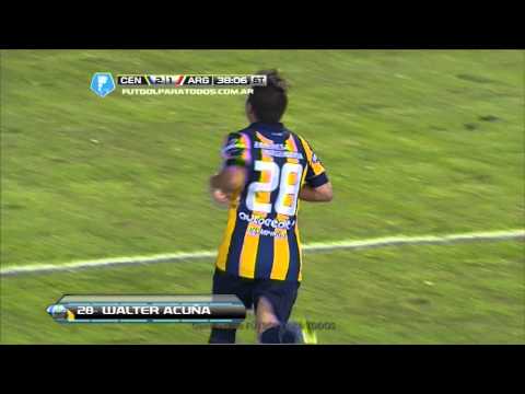 Gol de Acuña. Central 3 Argentinos 1. Fecha 19. Torneo Final 2014. Fútbol Para Todos