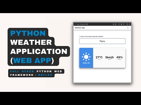 Web Application in Python  - Reflex