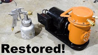 Restoring a Paint Sprayer Air Compressor | Bringing a DeVilbiss Tuffy  NCE-501 Totally Back to Life