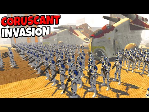 Clone Gunship CORUSCANT Ground INVASION! - Star Wars: Rico's Brigade S4E31