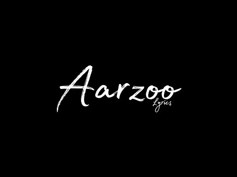 Aarzoo   ft.Frappe ash Lyrics video 