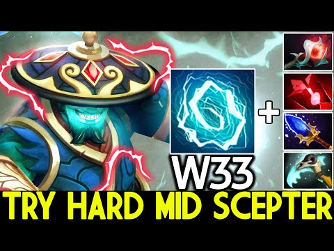 W33 [Storm Spirit] Try Hard Mid Scepter Comeback Hard Game Dota 2
