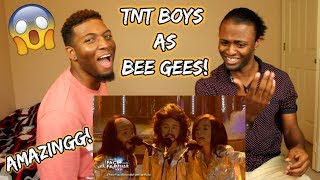 Your Face Sounds Familiar Kids 2018: TNT Boys as Bee Gees | Too Much Heaven (REACTION)