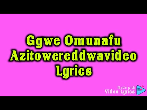 Ggwe Omunafu Azitowereddwa  Hym VideoLyrics by Crispus Savia Wambi-Seventh-day Adventist Church