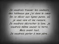 Je voudrais oublier le temps 