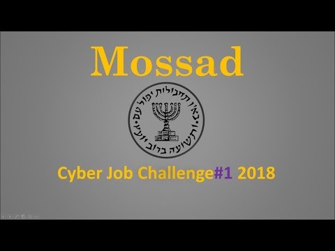 Mossad Challenge 2018 - Challenge#1 Solution