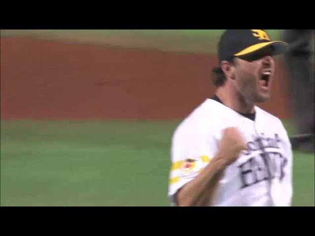 【CS Final】10回表 ホークス・サファテ 三振でピンチを切り抜ける!!  2014/10/19 H-F