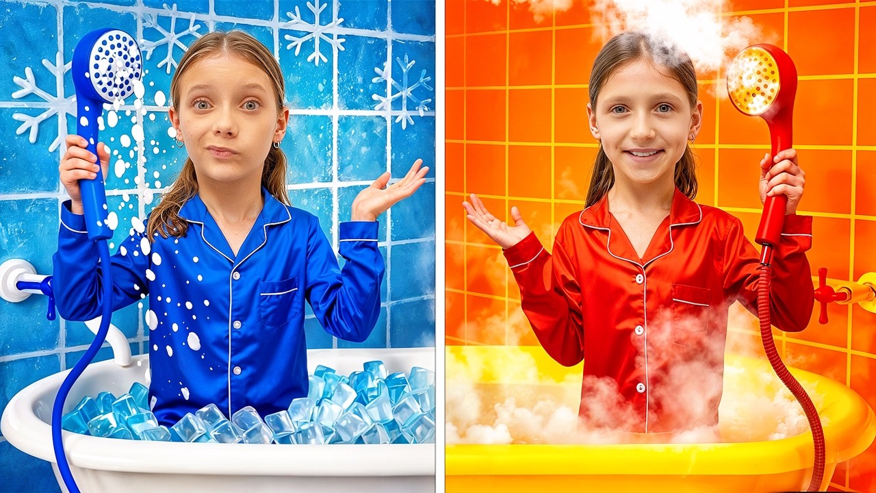 Ice and Fire Princesses: Hot vs Cold Story for Kids