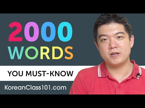 2000 Words Every Korean Beginner Must Know