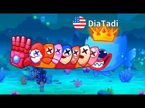 Fish.io - Huggy! 4 ROUND KILLS 59! (RECORD KILLS 16) EPIC FISHio GAMEPLAY #4