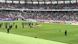 【アウェイサポーターシリーズ】Ｊ1ジェフユナイテッド千葉　後半ロスタイム〜試合終了後挨拶【の素スタジアム】