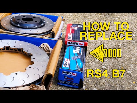 Audi RS4 B7 brake disks and pads upgrade replacement. Reyland motorsport