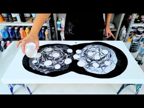 Gradient Pearl Puddles!  - This Turned Out Amazing! Acrylic Painting - Acrylic Pouring