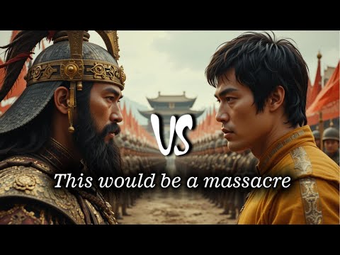 Alliance by Bruce Lee, Chuck Norris, and Jackie Chan with war veterans vs Genghis Khan. Who wins?
