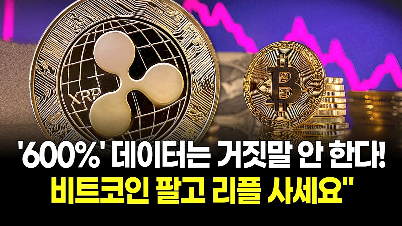 "비트코인 팔고 리플 사세요" 600% 수익률 역전 현상, 데이터는 거짓말 안 한다!