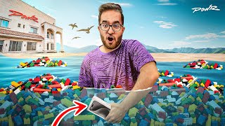 زبنت أيفون 15 داخل مسبح فيه 100,000 حبة ليقو ????????