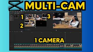 How To Use Capcut's Multi-Camera Editing Feature For Faster Video/ Podcast Editing!!!- Step By Step