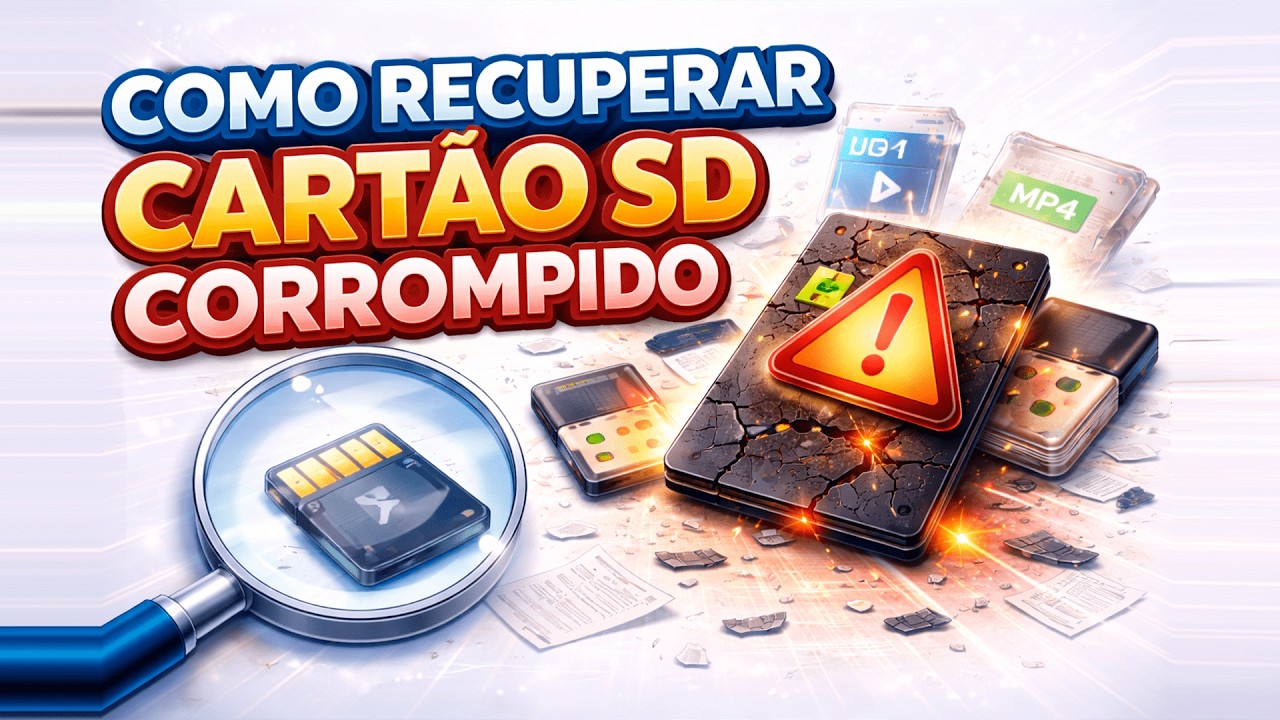 como recuperar cartão sd corrompido