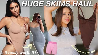 HUGE SKIMS TRY ON HAUL!! *viral* product review + how I style skims clothing pieces!