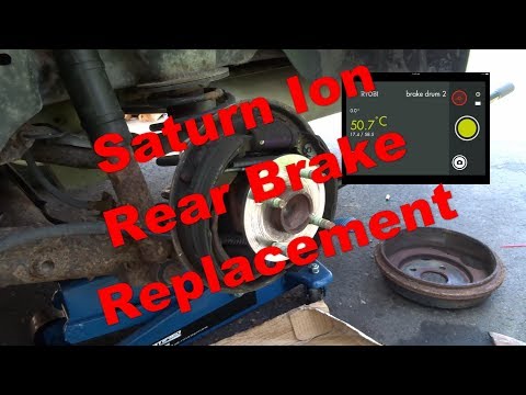 Saturn Ion Rear Brake Replacement 2003 to 2007