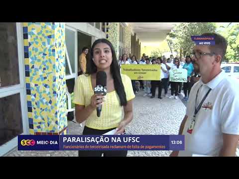 Grupo de porteiros da UFSC faz greve por falta de pagamentos | Cotidiano | SCC Meio-Dia
