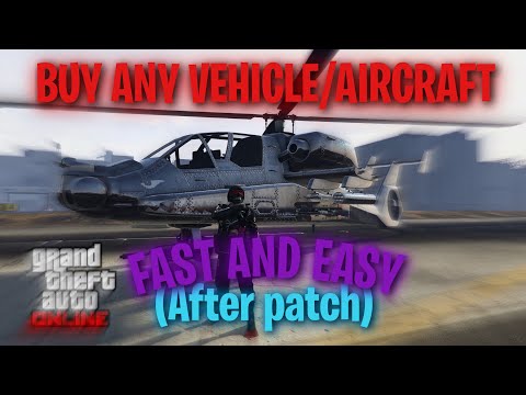 GTA Buy ANY VEHICLE/AIRCRAFT Anywhere Glitch *AFTER PATCH 1.72*