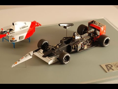 Thumbnail for 1/43 scale scratchbuilt McLaren MP4/6 A. Senna tameokits by AP by McLaren MP4/6, SEAT, orange, Car