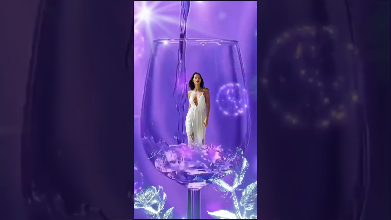 A Surreal Purple Dream 🍷🌊✨#OceanDress #SurrealArt #PurpleVibes #ai