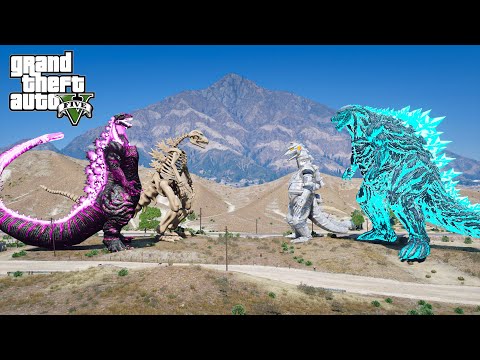 Shin Godzilla, Red Shin Godzilla vs Nuclear Godzilla Earth, Atomic Godzilla Earth ( GTA V Mod )