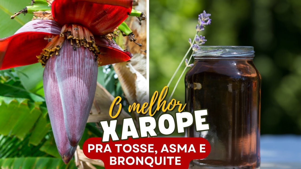 XAROPE DO CORAÇÃO DA BANANEIRA QUE COMBATE TOSSE,GRIPE,ASMA/BRONQUITE E AUMENTA A IMUNIDADE