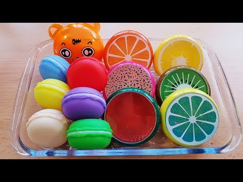 Mixing Store Bought Slime into Clear Slime