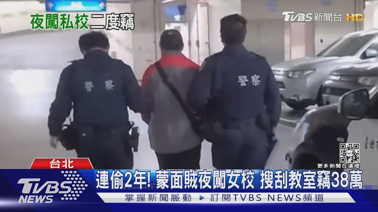 連偷2年!蒙面賊夜闖女校 搜刮教室竊38萬