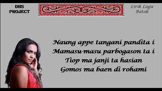 [Lirik] Lagu NA OLO DO AU Voc : Maria Calista