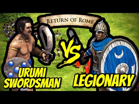 193 ELITE URUMI SWORDSMEN vs 200 LEGIONARIES (Total Resources) | AoE II: DE